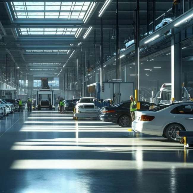 Auto Logistik und Fahrzeugbereitstellung